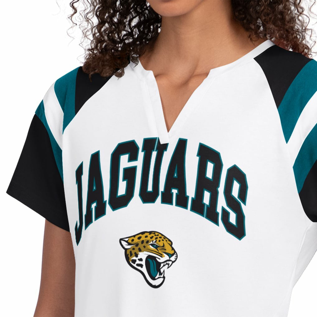 Jacksonville Jaguars Starter Women's Game On Notch Neck T-Shirt White