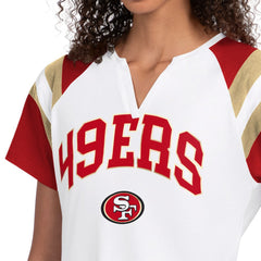San Francisco 49ers Starter Women's Game On Notch Neck T-Shirt White
