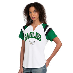 Philadelphia Eagles Starter Women's Game On Notch Neck T-Shirt White