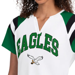 Philadelphia Eagles Starter Women's Game On Notch Neck T-Shirt White