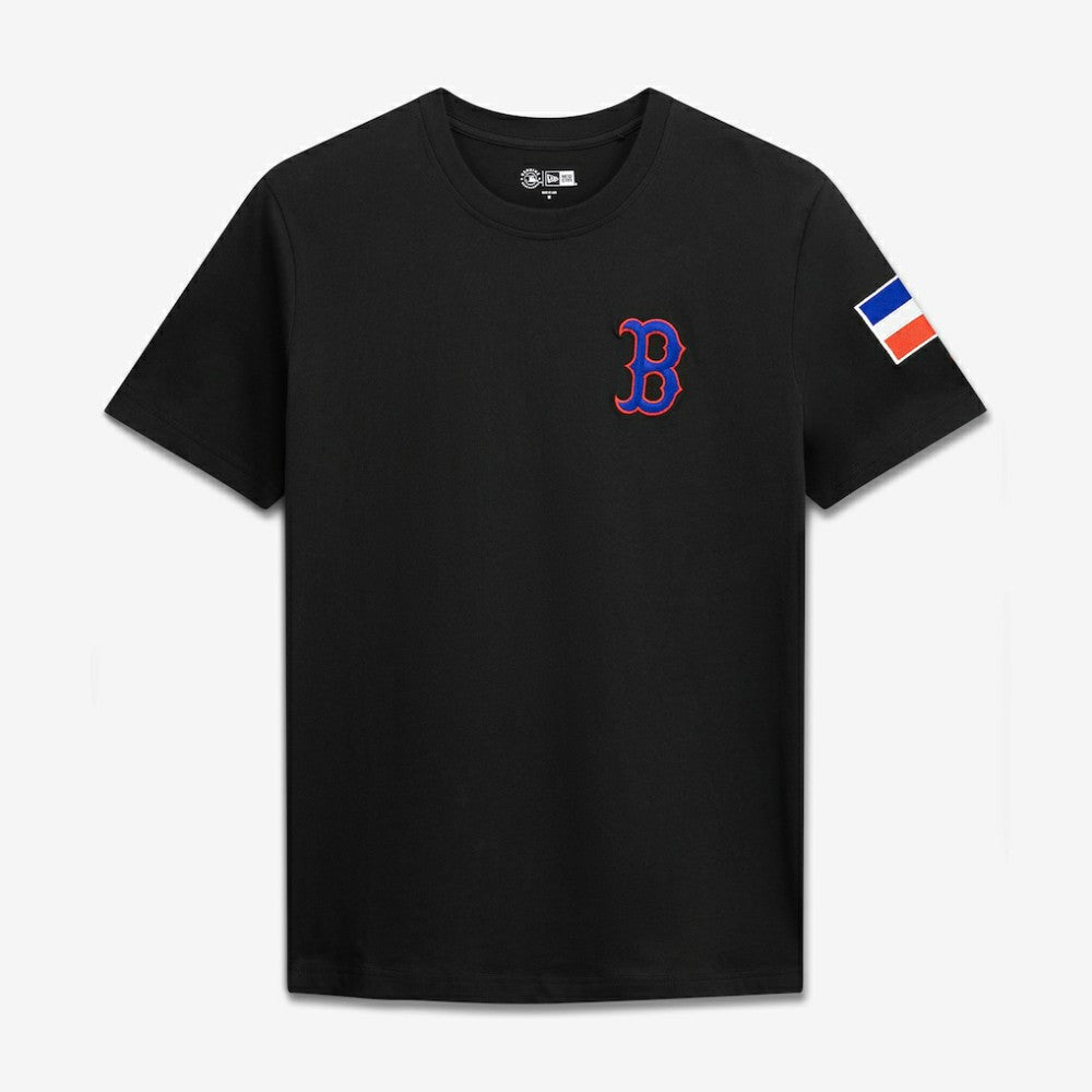 Boston Red Sox New Era Dominican Republic Country Flag T-Shirt - Black - New Era Lifestyle