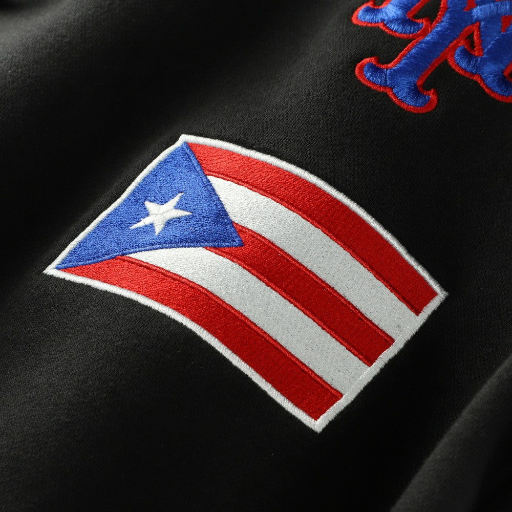 New York Mets New Era Puerto Rico Country Flag Hoodie - Black - New Era Lifestyle