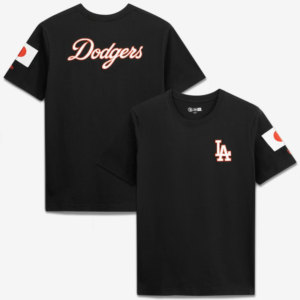 Los Angeles Dodgers New Era Japan Country Flag T-Shirt - Black - New Era Online