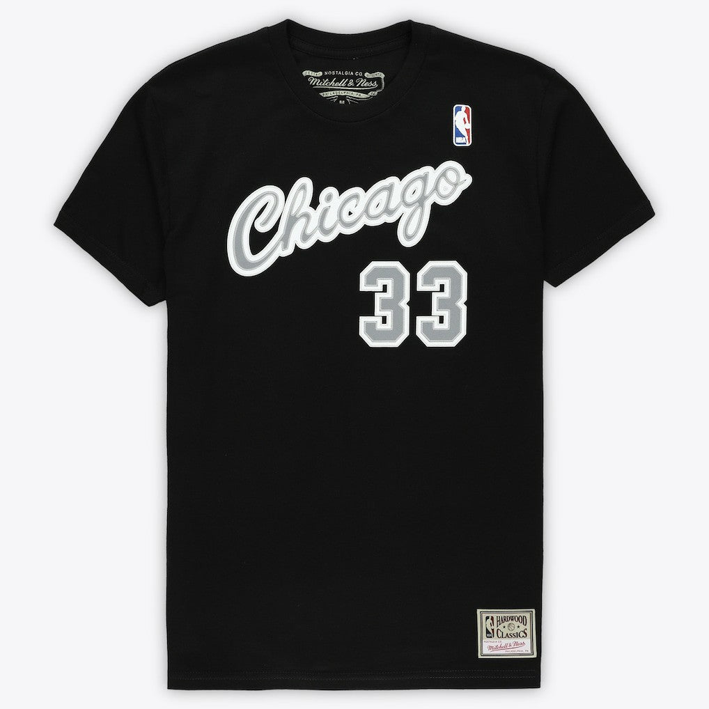 Scottie Pippen Chicago Bulls Unisex Hardwood Classics Reload 3.0 T-Shirt for sale Black | Mitchell & Ness online