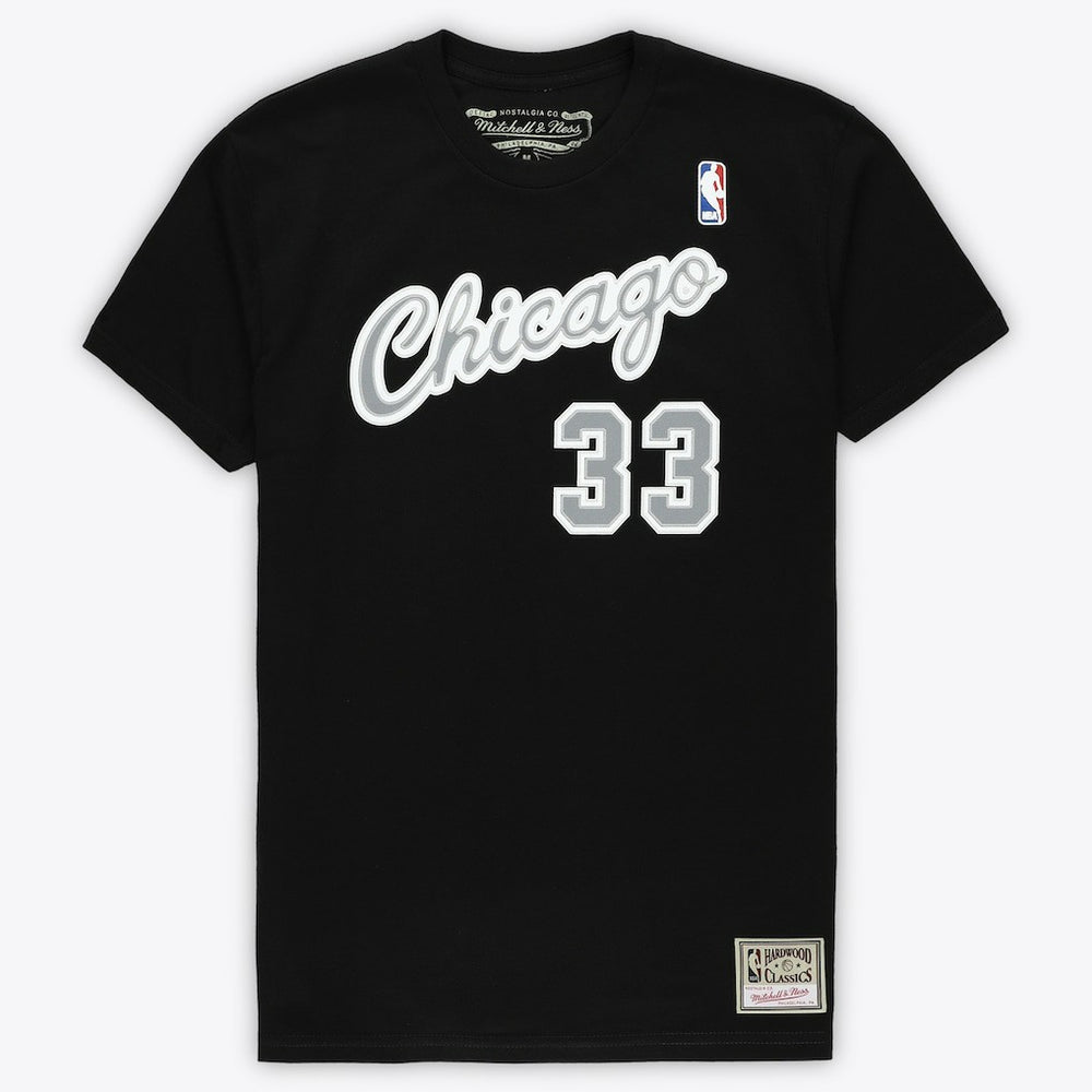 Scottie Pippen Chicago Bulls Unisex Hardwood Classics Reload 3.0 T-Shirt for sale Black | Mitchell & Ness online