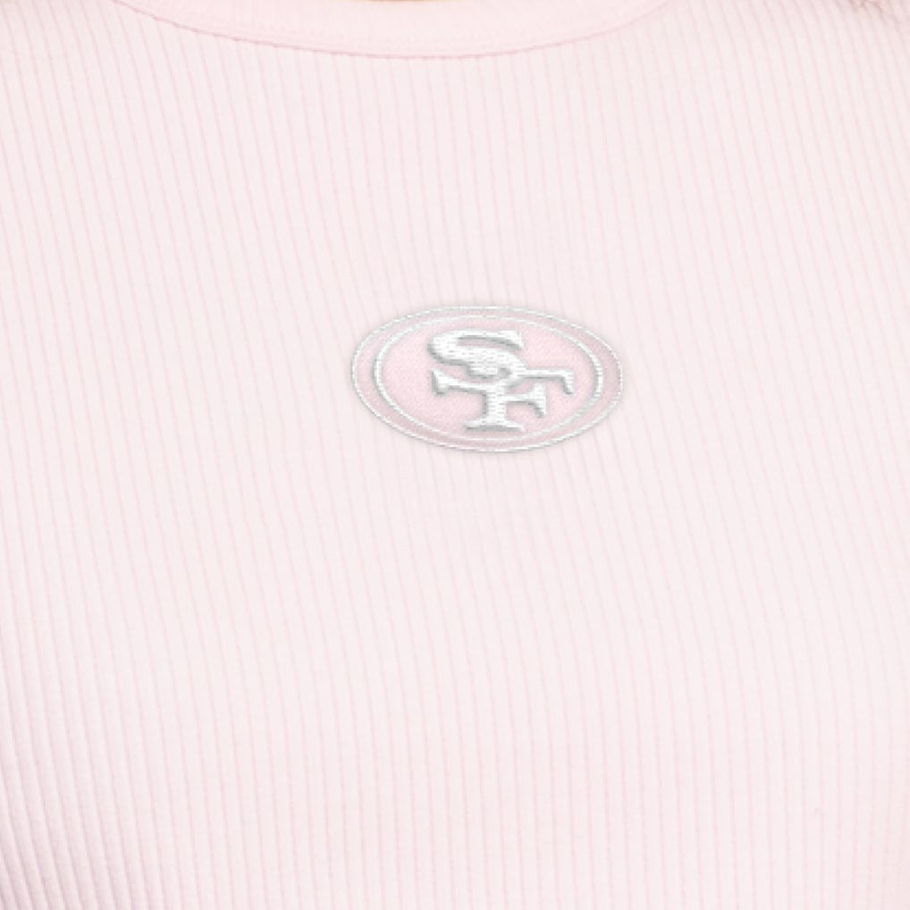 San Francisco 49ers Starter Women's Travel Pastels Cropped Tank Pastel Pink