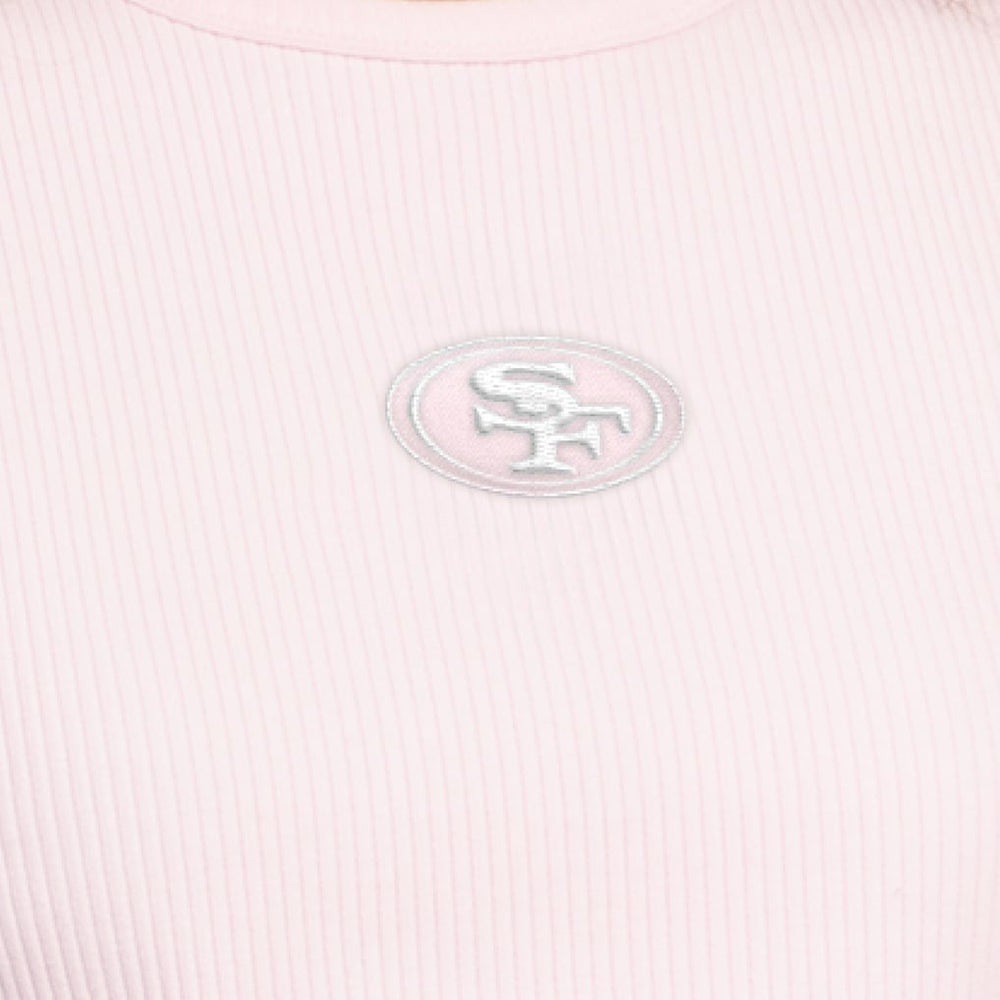 San Francisco 49ers Starter Women's Travel Pastels Cropped Tank Pastel Pink