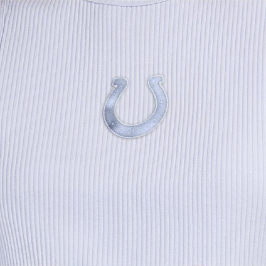 Indianapolis Colts Starter Women's Travel Pastels Cropped Tank Pastel Blue