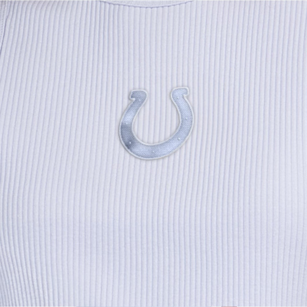 Indianapolis Colts Starter Women's Travel Pastels Cropped Tank Pastel Blue
