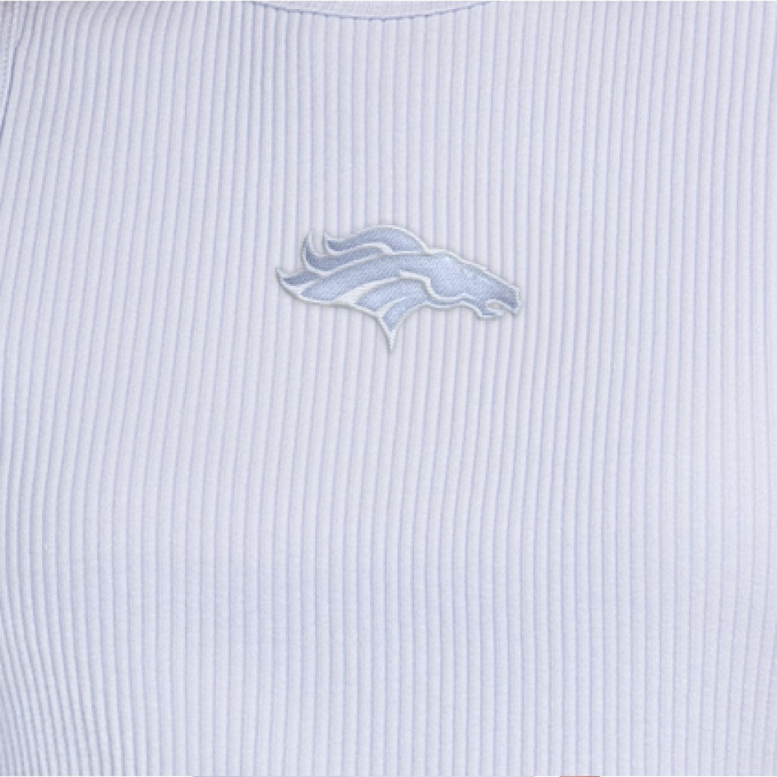 Denver Broncos Starter Women's Travel Pastels Cropped Tank Pastel Blue