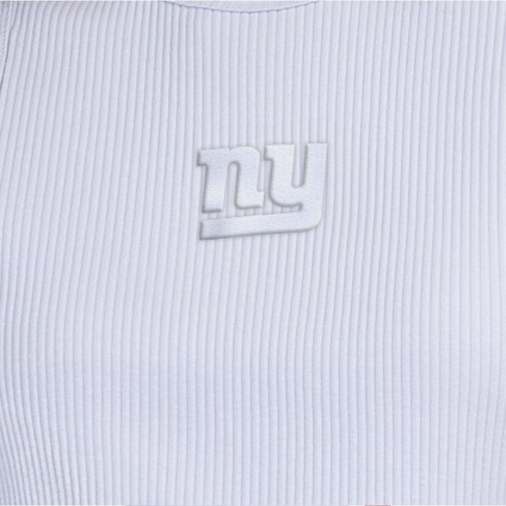New York Giants Starter Women's Travel Pastels Cropped Tank Pastel Blue