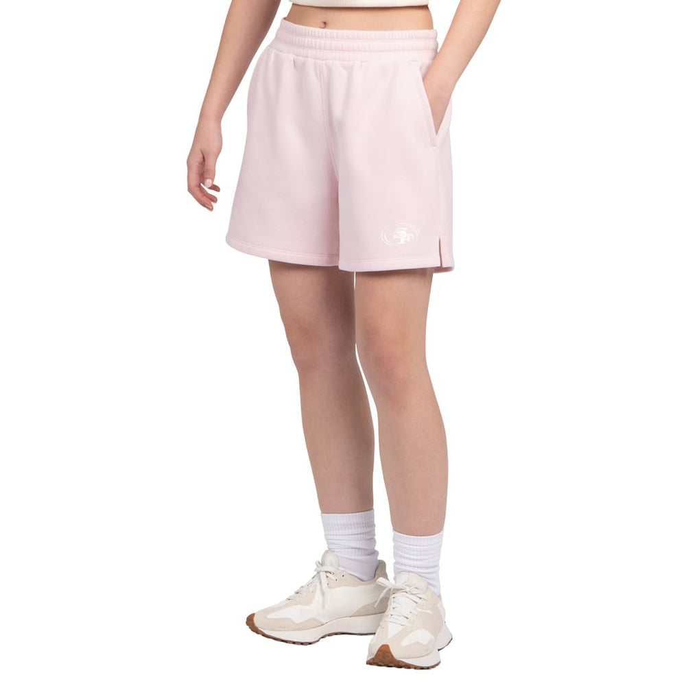 San Francisco 49ers Starter Women's Travel Pastels Fleece Short Pastel Pink