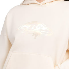 Baltimore Ravens Starter Women's Pastel Relaxed Travel Hoodie Cream
