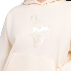 Minnesota Vikings Starter Women's Pastels Relaxed Travel Hoodie Cream