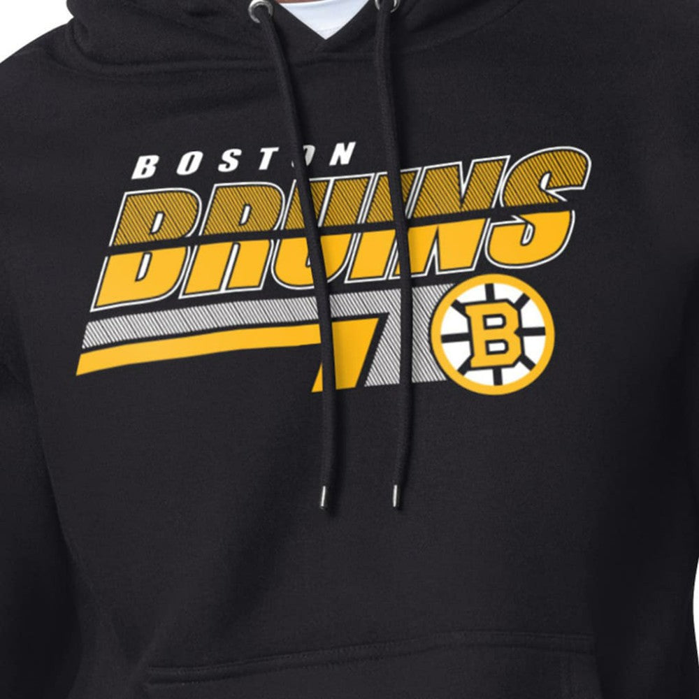 Boston Bruins Starter Logo Push Fleece Hoodie - Black - NHL 203500307