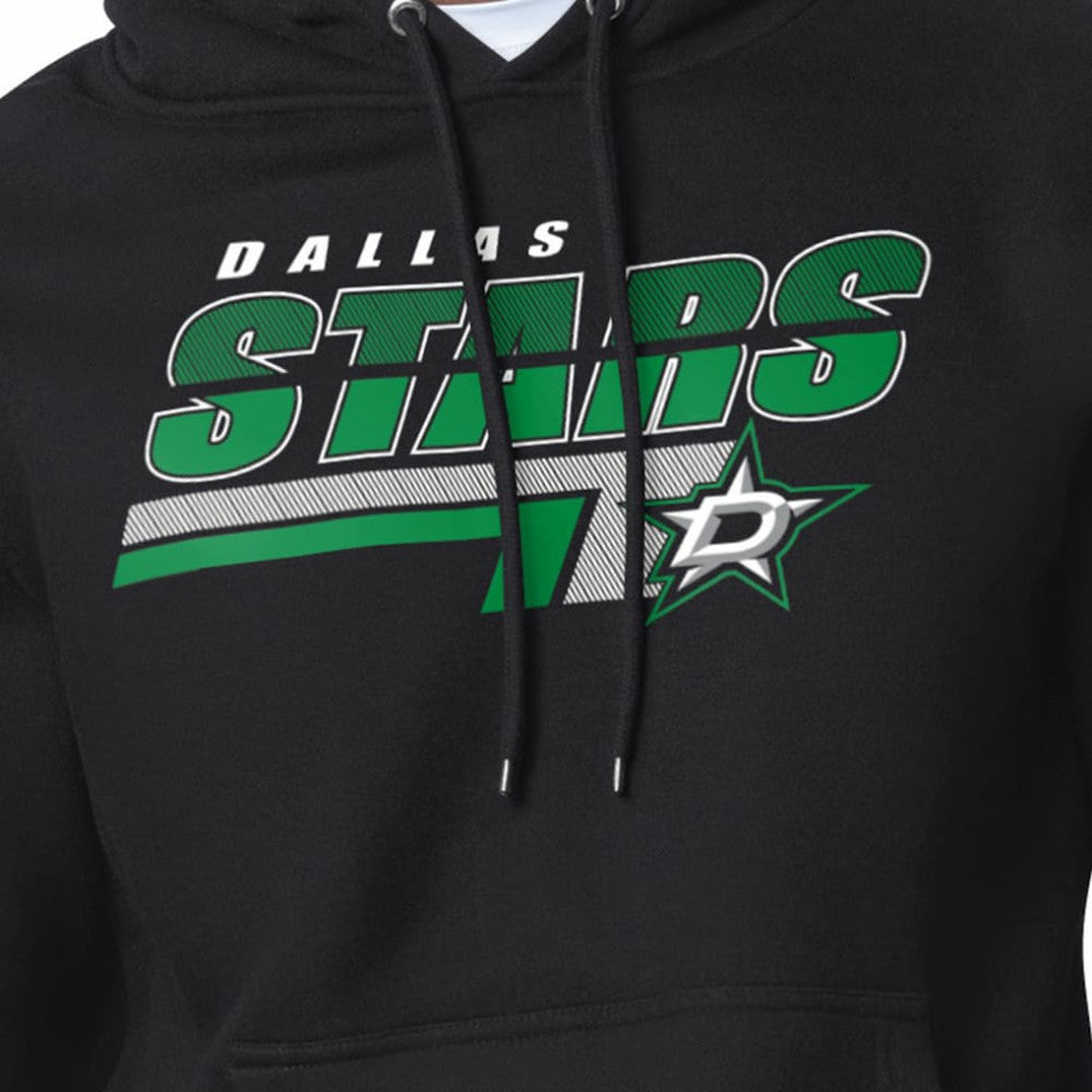 Dallas Stars Starter Logo Push Fleece Hoodie - Black - NHL 203500309
