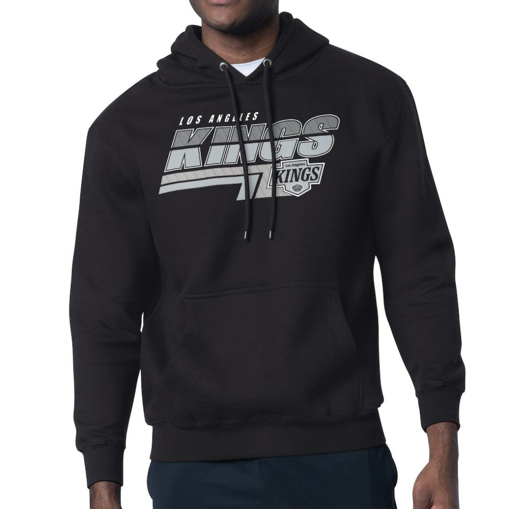 Los Angeles Kings Starter Logo Push Fleece Hoodie - Black - NHL 203500310
