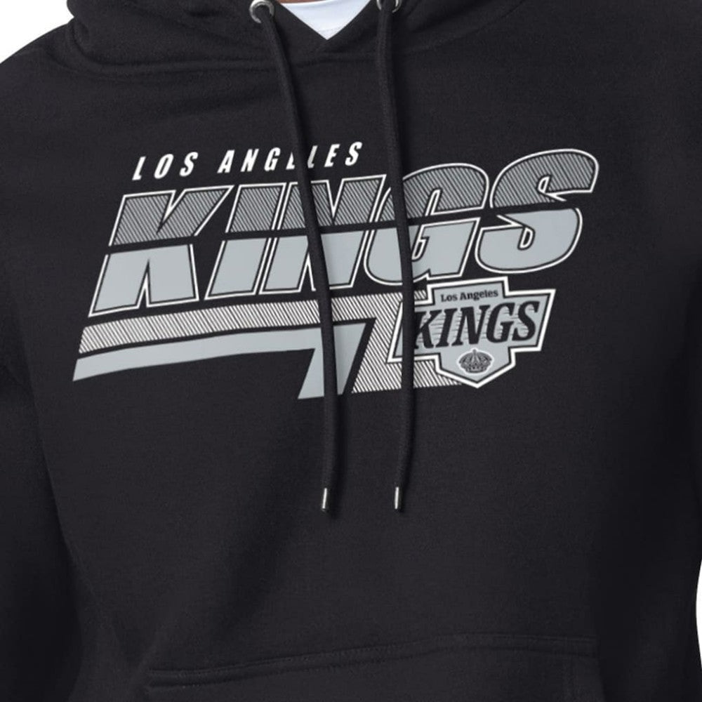 Los Angeles Kings Starter Logo Push Fleece Hoodie - Black - NHL 203500310