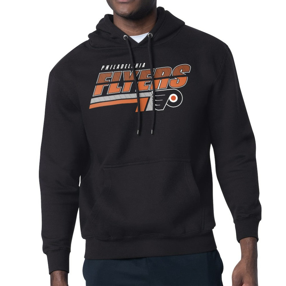 Philadelphia Flyers Starter Logo Push Fleece Hoodie - Black - NHL 203500313