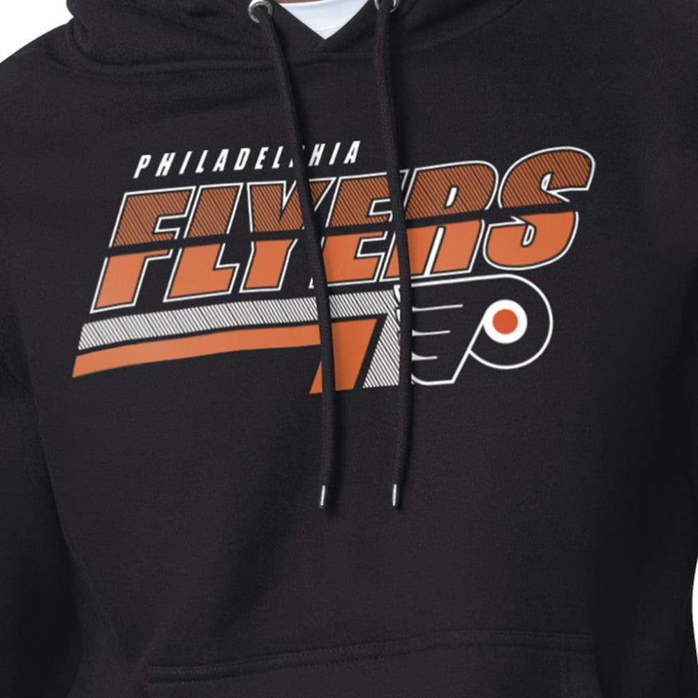 Philadelphia Flyers Starter Logo Push Fleece Hoodie - Black - NHL 203500313