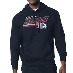 Colorado Avalanche Starter Logo Push Fleece Hoodie - Navy - NHL 203500318