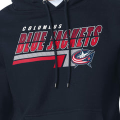 Columbus Blue Jackets Starter Logo Push Fleece Hoodie - Navy - NHL 203500319