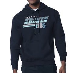 Seattle Kraken Starter Logo Push Fleece Hoodie - Deep Sea Blue - NHL 203500321