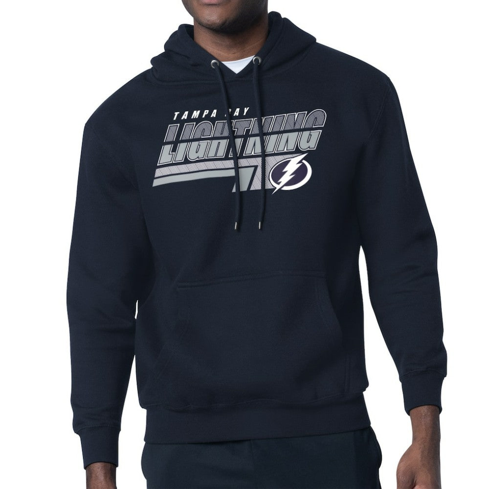 Tampa Bay Lightning Starter Logo Push Fleece Hoodie - Blue - NHL 203500322