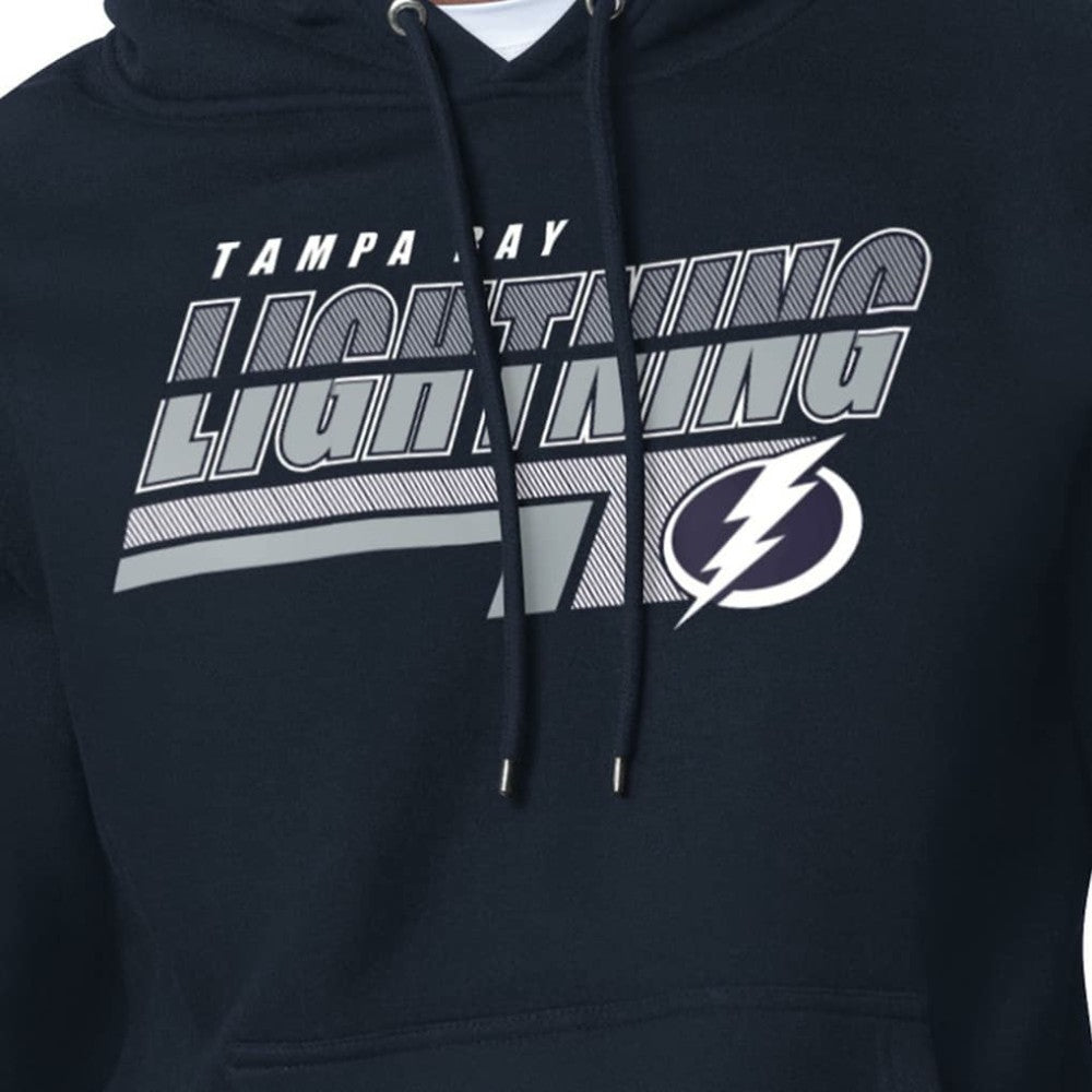 Tampa Bay Lightning Starter Logo Push Fleece Hoodie - Blue - NHL 203500322