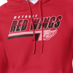 Detroit Red Wings Starter Logo Push Fleece Hoodie - Red - NHL 203500328