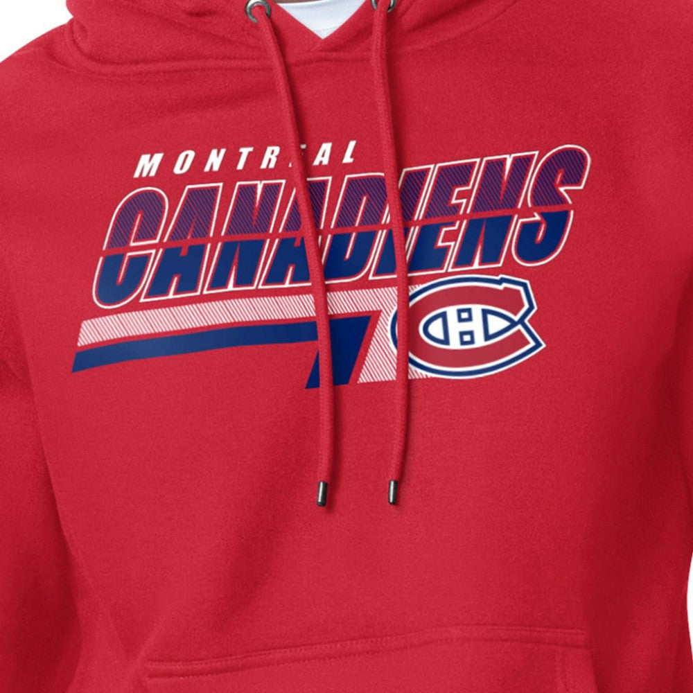 Montreal Canadiens Starter Logo Push Fleece Hoodie - Red - NHL 203500330