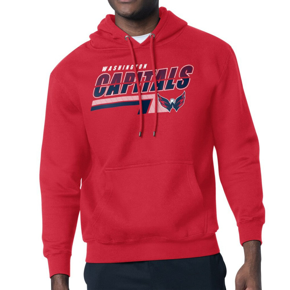 Washington Capitals Starter Logo Push Fleece Hoodie - Red - NHL 203500332