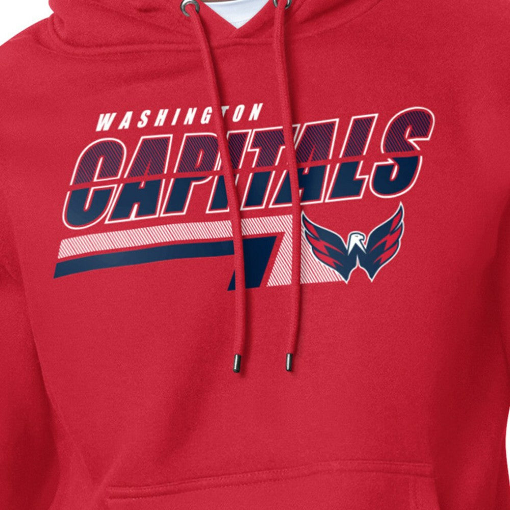 Washington Capitals Starter Logo Push Fleece Hoodie - Red - NHL 203500332