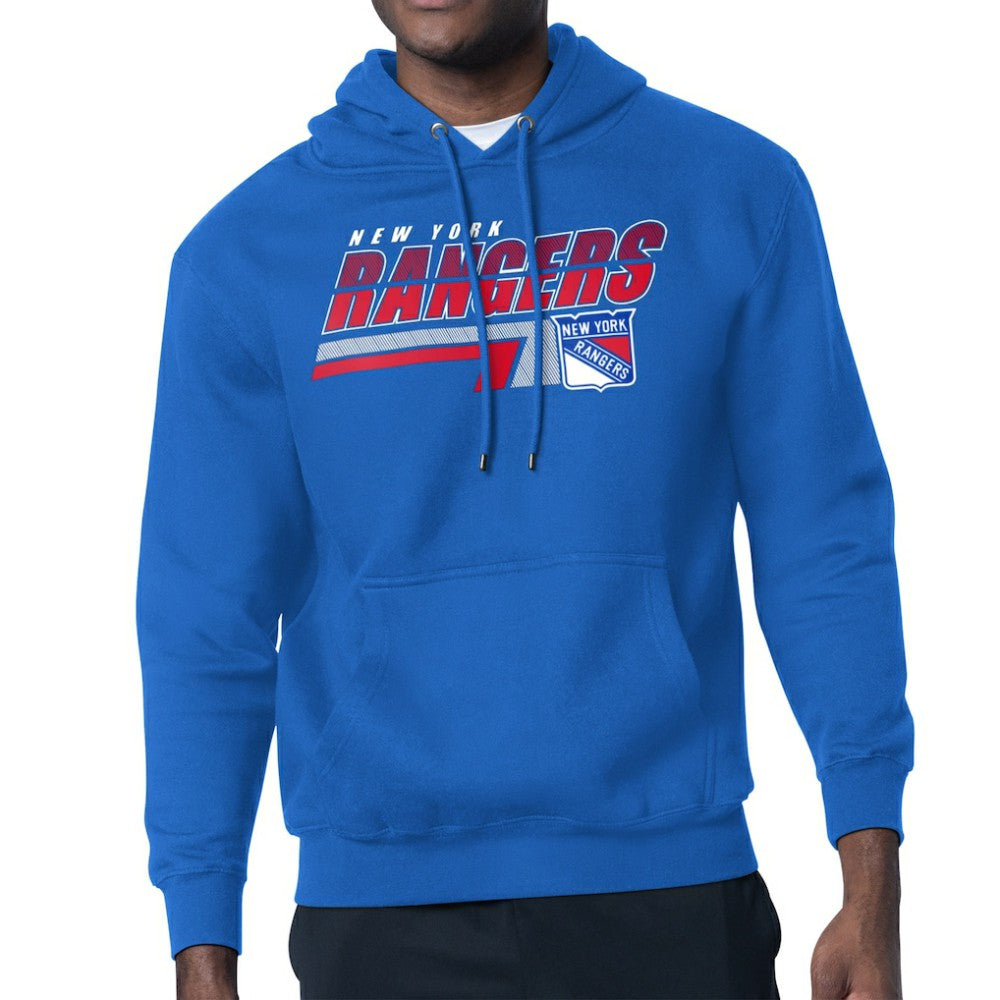 New York Rangers Starter Logo Push Fleece Hoodie - Royal - NHL 203500336