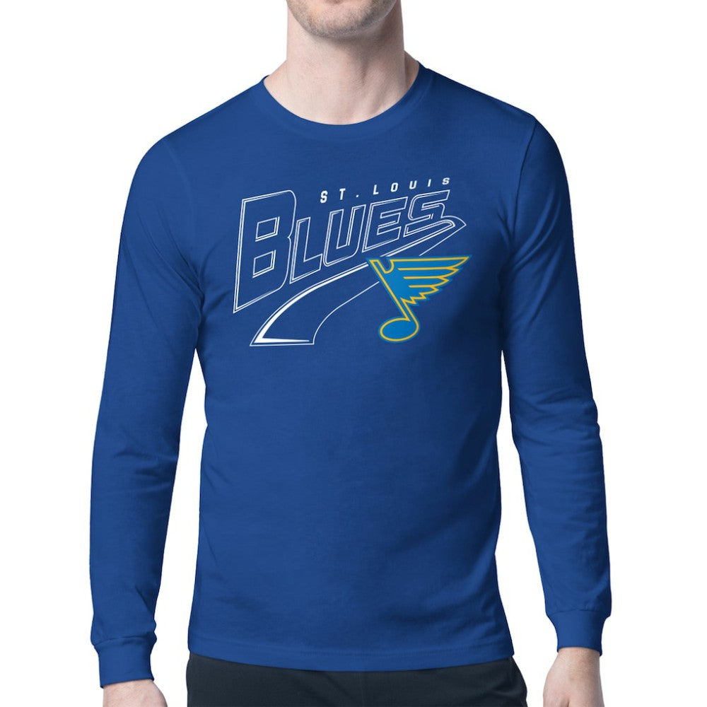 St. Louis Blues Starter Modern Tailsweep Long Sleeve T-Shirt - Blue - NHL 203500342