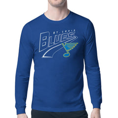 St. Louis Blues Starter Modern Tailsweep Long Sleeve T-Shirt - Blue - NHL 203500342