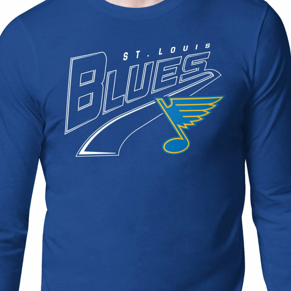 St. Louis Blues Starter Modern Tailsweep Long Sleeve T-Shirt - Blue - NHL 203500342