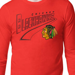 Chicago Blackhawks Starter Modern Tailsweep Long Sleeve T-Shirt - Red - NHL 203500344