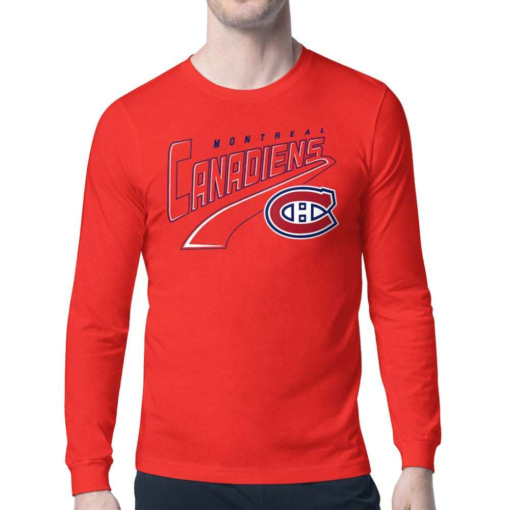 Montreal Canadiens Starter Modern Tailsweep Long Sleeve T-Shirt - Red - NHL 203500346