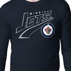 Winnipeg Jets Starter Modern Tailsweep Long Sleeve T-Shirt - Navy - NHL 203500347