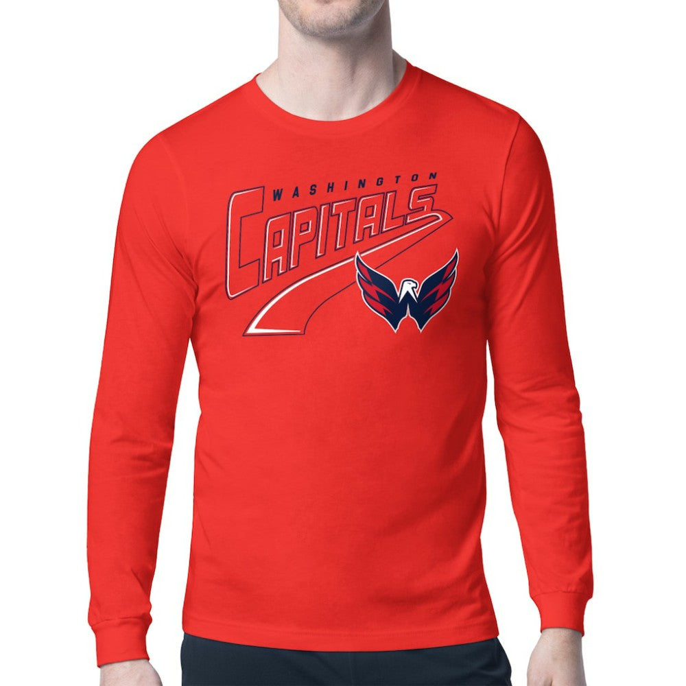 Washington Capitals Starter Modern Tailsweep Long Sleeve T-Shirt - Red - NHL 203500348