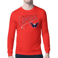 Washington Capitals Starter Modern Tailsweep Long Sleeve T-Shirt - Red - NHL 203500348