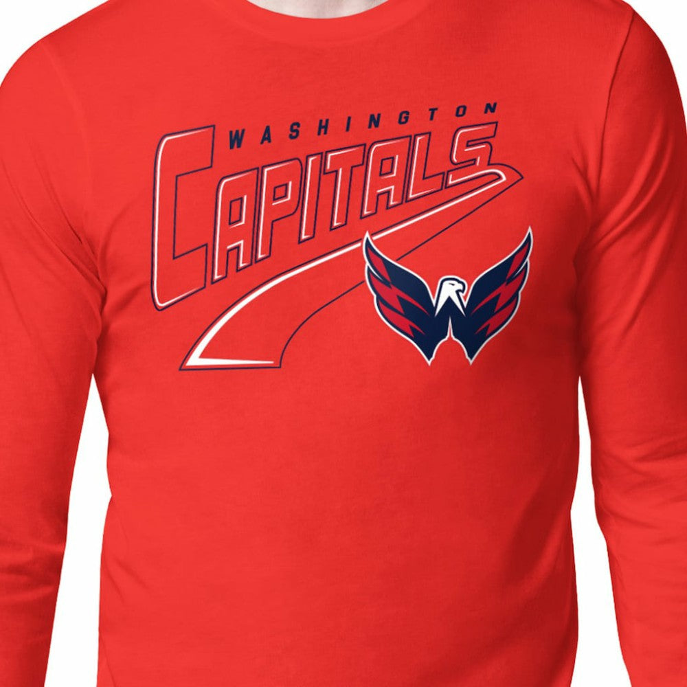 Washington Capitals Starter Modern Tailsweep Long Sleeve T-Shirt - Red - NHL 203500348