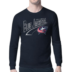 Columbus Blue Jackets Starter Modern Tailsweep Long Sleeve T-Shirt - Navy - NHL 203500349