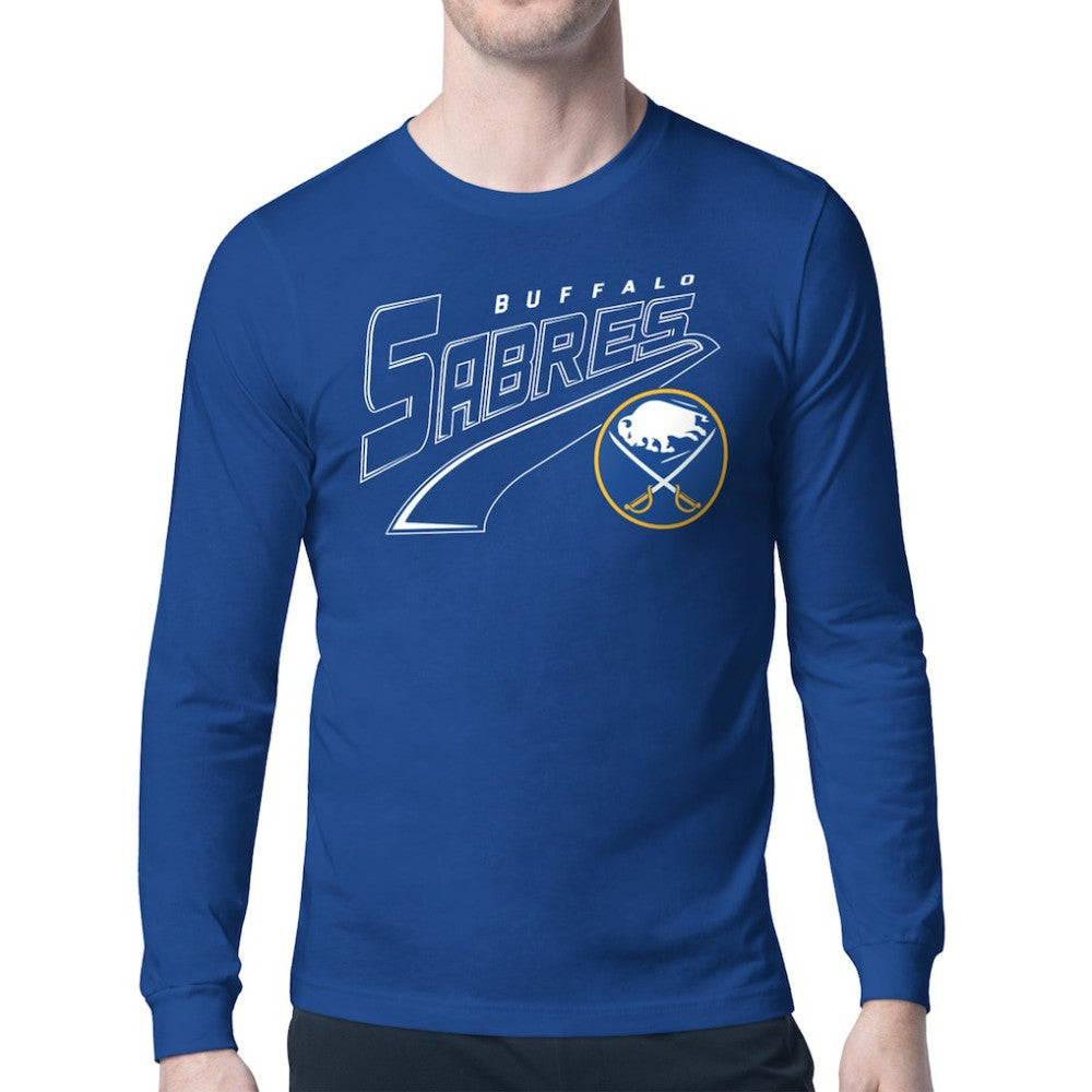 Buffalo Sabres Starter Modern Tailsweep Long Sleeve T-Shirt - Royal - NHL 203500350