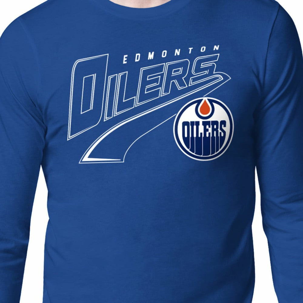 Edmonton Oilers Starter Modern Tailsweep Long Sleeve T-Shirt - Royal - NHL 203500351