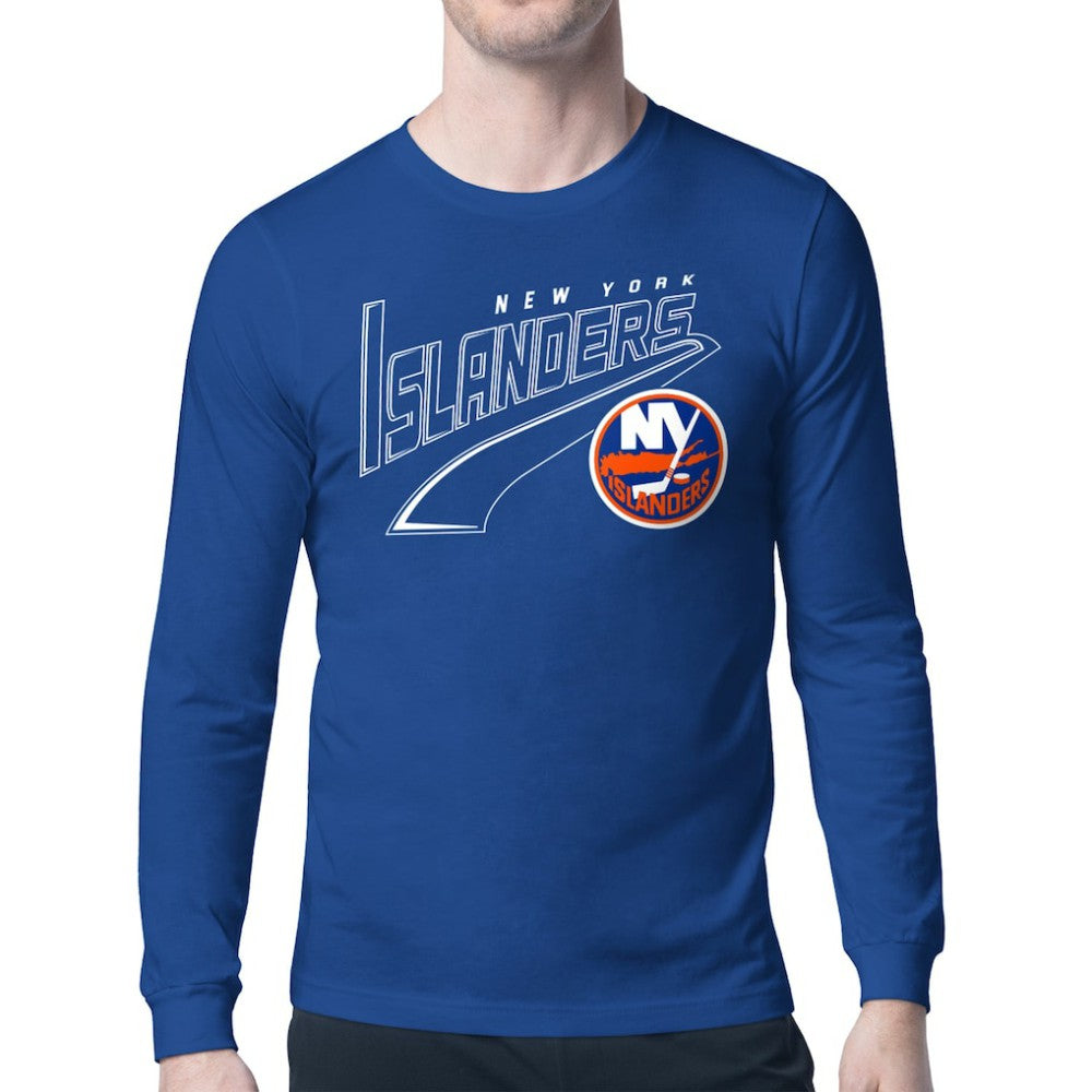 New York Islanders Starter Modern Tailsweep Long Sleeve T-Shirt - Royal - NHL 203500352