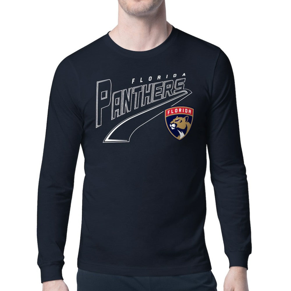 Florida Panthers Starter Modern Tailsweep Long Sleeve T-Shirt - Navy - NHL 203500353