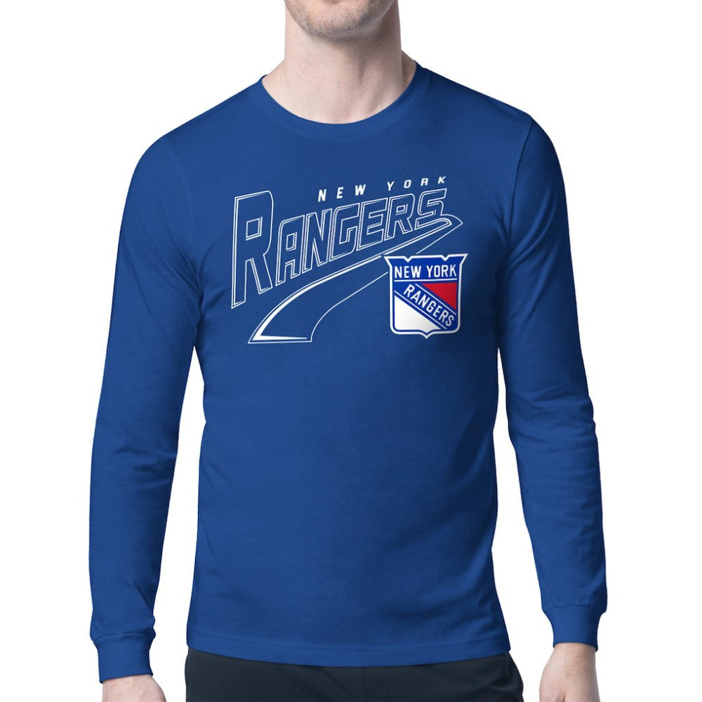 New York Rangers Starter Modern Tailsweep Long Sleeve T-Shirt - Blue - NHL 203500354