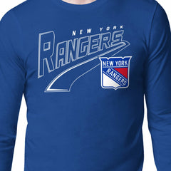New York Rangers Starter Modern Tailsweep Long Sleeve T-Shirt - Blue - NHL 203500354